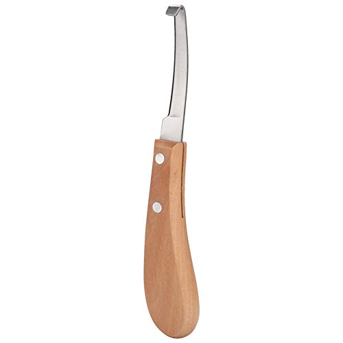 Sharper Hoof Knife, Left or Right Hand Farrier Tools, Carbon Steel Hoof Knife Trimming Tool for Cattle Horse Use, 21.5cm / 8.5 Inch Length, High Strength, Not Easy to Break (straight right hand)