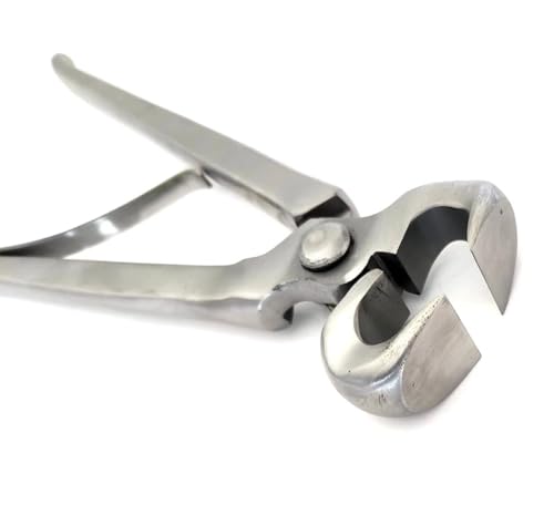12″ Spring-Loaded Hoof Nipper with Carrying Case – Ergonomic Farrier Tools & Horse Hoof Trimmer, Heavy-Duty Chrome Vanadium Steel, Professional Equine Grooming (Foals, Ponies, Donkeys)