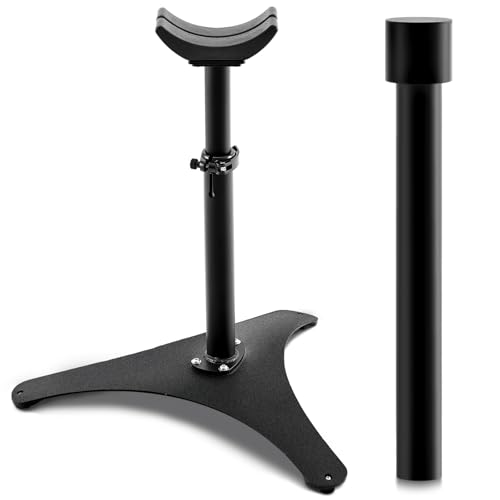 Zonon Farrier Horse Hoof Stand, Tool-Height Adjustable Metal Horse Hoof Trimming Tools, Extra-Large Base Enhances Stability, Blacksmith Farrier Stand(Black,Metal Triangular Base) - style: Metal Triangular Base