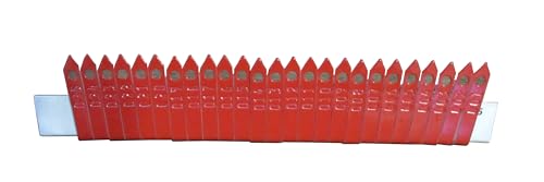 Pinnon Hatch Farms Numbered Aluminum Zip Wing Bands Chicken Pheasant Poultry Duck Identification Tags (100, Red) - color: Red