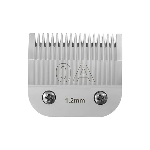 Replacement Ceramic Blades,Compatible with Andis,Oster,Wahl KM10 Clipper | 1.2mm(3/64") Cutting Length,size 0A - color: size 0A