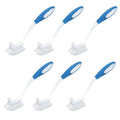 LOLA Pro Utility All Purpose Kitchen Cleaning Brush, 6 Pack, Durable Bristles, Comfort Ergonomic Rubber Non-Slip Grip, Built-in Food Scraper - color: Utility All Purpose Brush, size: 6 Pack