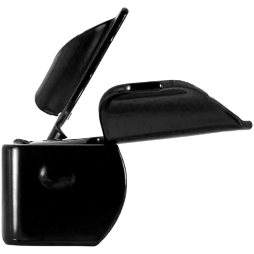 Black Wall Mount 1-3/8" Flat Back Butterfly Latch - CASE Qty 25 - size: BLACK 1-3/8" - Case(25 Count)
