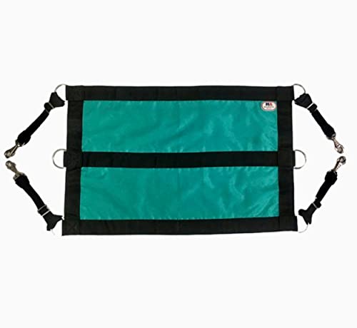 Majestic Ally 1200D 29"x19" Horse Stall Guard with Adjustable Straps and Hardware (Turquoise Black) - color: Turquoise Black