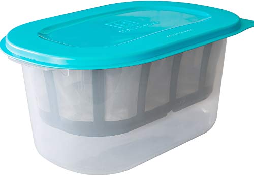 Hatrigo 1-Gallon Greek Yogurt Maker with Extra Fine Mesh BPA-Free Large Stainless Steel Strainer, Makes Thick Creamy Greek Yogurt (14 x 10 x 7 in) - size: 4 Quart (1 Gallon)