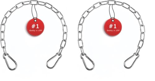 Heavy Duty Chain 440LB 40" Chains for Heavy Bag, Hammock, Swing, Outdoor Indoor Use, Rust-Resistant Secure Hanging (Pack of 2) - size: 40inch-1PCS (Pack of 2)