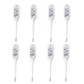 8 Seconds Basal Thermometer for Adult & Kids, Accurate & Safe Thermometer (8 Pack) | Fever Alarm and Memory Recall, Oral, Ovulation or Underarm Use - size: 8 Pack