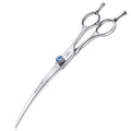 JASON Curved Dog Grooming Scissors - 7" Cats Trimming Shears Right Handed | Ergonomic Pets Shear with Offset Handle and a Jewelled Screw for Right Handed Groomers, Sharp, Comfortable, Gift - size: 7.0", style: Curved