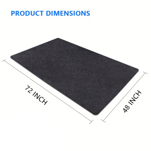 Under Horse/Stable Mats，Horse shed floor mat——Backing prevents liquid penetration,Duty Stall Mats for Floor Surface,Soft Material, Non-slip Backing，Washable,Keeps Stable Floors Clean (48"x 72") - size: 48"x 72"