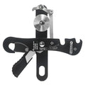 NewDoar Climbing Stop Descender Rappelling Belay for Ropes 10-12mm The Novices for Rescue & Arborist CE Certification - color: Black