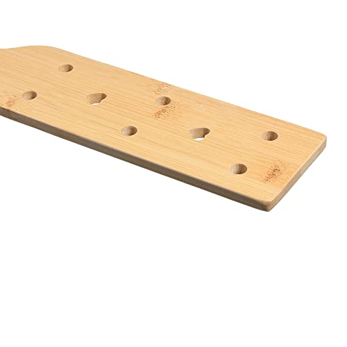 13.1inch Wooden Bamboo Lightweight Paddle with Airflow Holes | Solid Durable Paddle with Smooth Surface,Fraternity Or Sorority Greek Wood Paddle - color: bamboo13.1