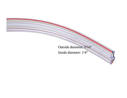 Pulsator Hose/Tube Transparent for Milking Machine (8 FT) by Melasty