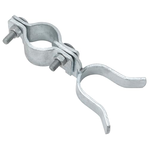 VIVIDA Chain Link Gate Latch 1-3/8", Fence Gate Fork Latch, 1 PCS | Galvanized Fence Gate Lock, For 1-3/8" OD Pipe, Chain Link Fence Parts, Bolts & Nuts Included - size: 1-3/8" x 1-3/8" (1 PCS)