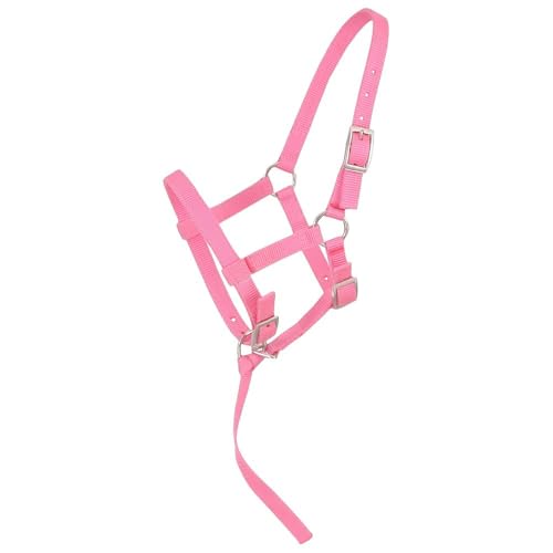 Tough1 Adjustable Halter - color: Pink, size: Weanling