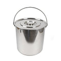 Extra Thick 304 Stainless Steel Milk Can, Milk Jug Milk Pail Anti-Leak Liquid Storage Transport Container with Sealed Lid and Carry Handle Tote Jug for ice, meat, fish, food, rice (20L/5.3Gal) - size: 20L/5.3Gal