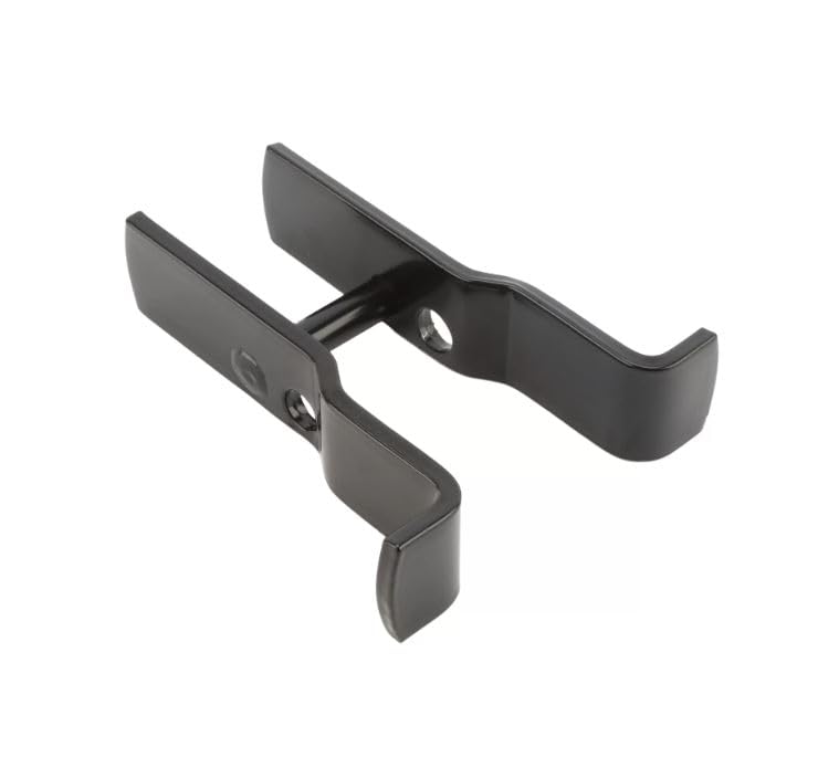 Industrial Square 2" x 2 1/2" Frame Fulcrum Strong Arm Gate Latch - Black