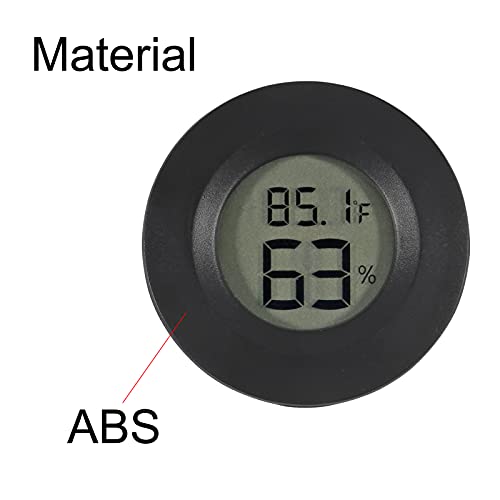 2PCS Mini Hygrometer Thermometer Electronic Digital Humidity Meter Gauge Monitor LCD Display Indoor Temperature Sensor with Fahrenheit Celsius