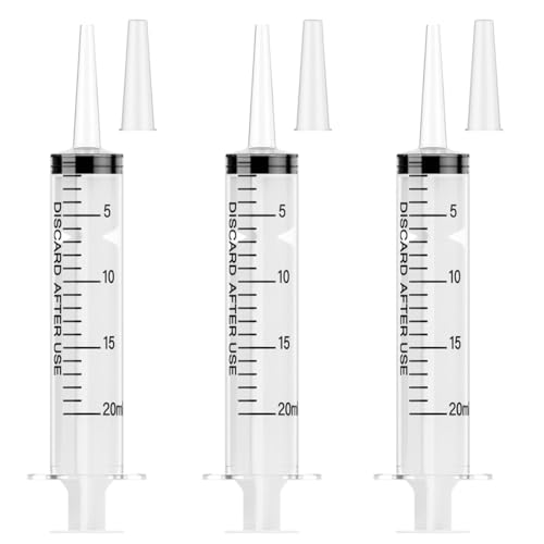 20 Cc Syringe without Needle, 20 Ml Syringe without Needle, 9 Pack | 20ml oral syringe 20cc syringe 20ml syringe for scientific labs, ink, measurement, dispensing, with cap - color: 30(no needle), size: 20 mL