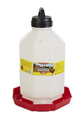 Little Giant® Plastic Poultry Waterer | Heavy Duty Plastic Gravity Fed Water Container | Easy to Fill | Snap on Jar | 7 Gallons