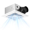 Amico Bathroom Exhaust Fan, 110 CFM, 0.9 Sones, ETL & FCC Certified | Ceiling Opening 9.4‘’ x 9.4'', Easy & Quiet Bathroom Fan, No Attic Access Needed, Ceiling Retrofit Ventilation Fans - size: 10 Inch