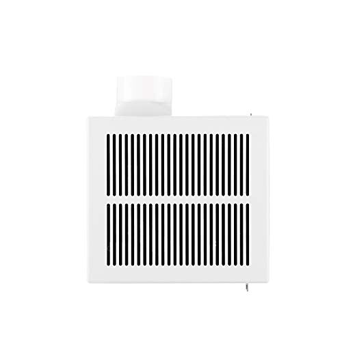 Tech Drive Very Quiet Bathroom fan 50 CFM,1.0Sone,DC Motor,3 Inch Duct | No Attic Access Needed, HVI and Energy Star Certified, Easy to Install,Ceiling Mounted, White - size: 50CFM 1.0Sone