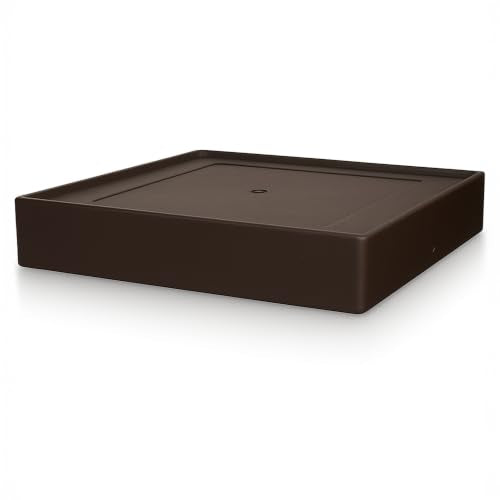 Classy Caps Imperial Solar Post Cap - Heavy-Duty Cast Aluminum - Warm/Cool Light Color Modes (Bronze, 4.5x4.5) - color: Bronze, size: 4.5x4.5