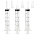20ml Plastic Syringe with Cap, Syringes without Needle for Liquid, Scientific Labs, Measurement, Pet Feeding ,Ink Refilling ,Oil or Glue Applicator (3 Pack) - style: 20ml