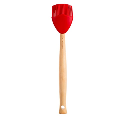 Le Creuset Silicone Craft Series Basting Brush, 10 1/2" x 2 1/8", Cerise - color: Cerise
