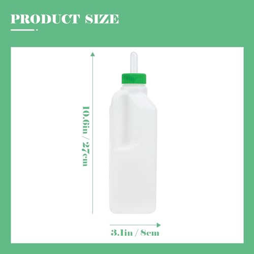 Angoily Lamb Feeding Bottle 29Oz Animal Feeding Bottle with 3 Nipples Livestock Milk for Sheep Baby Goats and Calves Large Capacity Farm Supply