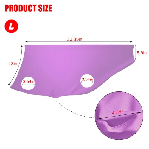 Spandex Goat Tube for Show Goats - Show Livestock Supplies: Goat Covers & Blankets (Violet, Large) - color: violet, size: Large