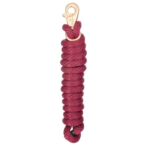 Tough 1 Poly Lead with Replaceable Trigger Bull Snap - color: Burgundy