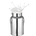 Stainless Steel Milk Can, 5L Milk Bucket with Sealed Lid Milk Jug Large Capacity Stainless Steel Bucket Metal Pail with Lid,Ice Buckets Tote Jug for Milk, Wine, Water, Gray