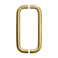 BRIXWELL Straight Back-to-Back Pull Handle Aluminum Material, Polished Brass Finish, 11" Total Length, 10" Center-to-Center, 1" Diameter, 3-1/4" Projection - color: Polished Brass, size: 11 Inch