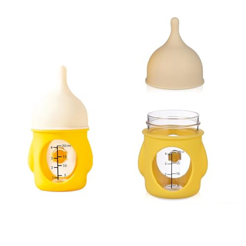 Silicone Nursing Bottle + Feeding Syringes for Kittens & Small Animals – Includes Feeding Nipples, Syringes, 20ml Bottle for Puppies, Rabbits, Newborn Animals – BPA-Free, Reusable, Anti-Leak