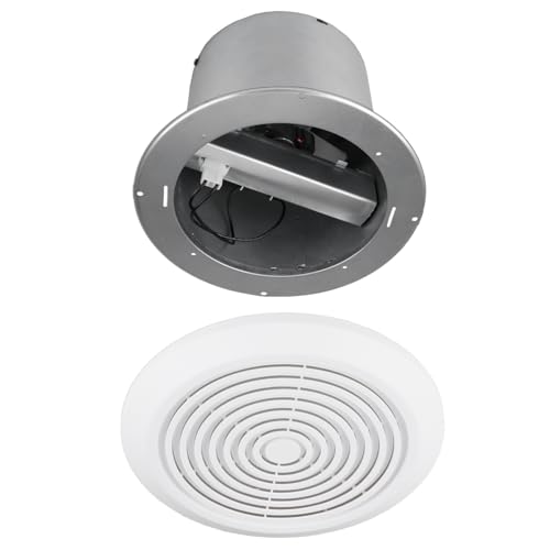 V2262-50 7 Inch Bathroom Exhaust Fan, 50 CFM, 1.0 Sones, 7" Ceiling Exhaust Fan, for 8 Inch Diameter Rough-in Opening, Ideal Ventilation for Bathroom, Laundry Room, Mobile Home, Kitchen & Garage