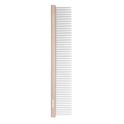 Fresh Ultra Wide XL Metal Pet Comb, Oval Aluminum Handle, Wide Tooth Spacing, Metal Grooming Comb for Dogs, 9.75" - style: Ultra Wide XL