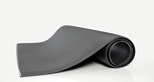 Guardian Floor Protection 24031202 Air Step Anti-Fatigue Floor Mat, Vinyl, Black, Reduces fatigue and discomfort, 3' Length, 12' Width - size: 144"L x 36"W x 0.3"Th