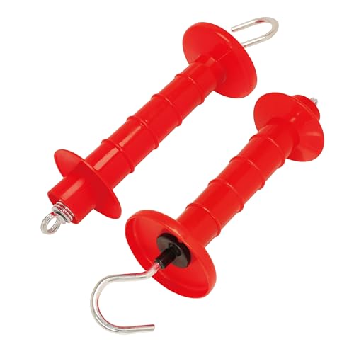 Insulated Fence Plastic Gate Handle, 5PCS Handle Heavy Duty Electric Fence Gate Handle, Red - color: Red, size: PK5