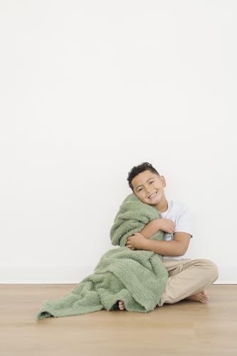 Saranoni Bamboni Baby Blanket | Luxury Plush Super Soft Blanket | Breathable Comfy Blankets for Kids and Teens | Olive - 40" x 60" | Ultra-soft Bamboni blanket with breathable comfort and plush texture for kids, teens, and cozy everyday relaxation. - colo