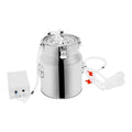 Cow Milking Machine, 2in1 Electric Automatic Cow Milker with Adjustable Vacuum Pump, 14L Milk Container, 2 Teat Cups, Goat Vacuum Pulsation Milker - size: 14 L