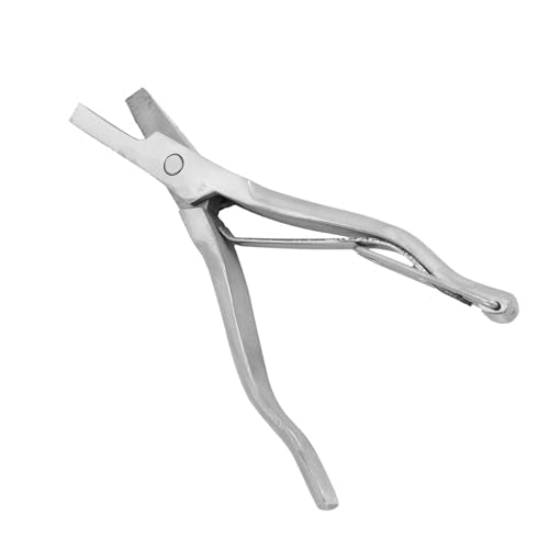 VBESTLIFE Ear Tag Plier, Stainless Steel Pig Ear Notcher, Livestock Ear Notcher Marking Tool, Animal Identify Tool for Farm Animals (V Shaped Ear Notcher)