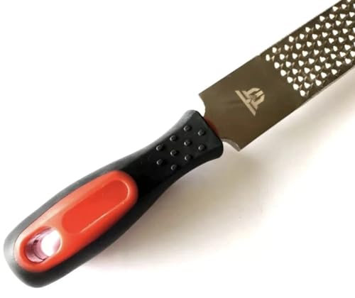 Hoof Rasp for Horses, Horseshoe File, 17 Inches Black Farrier Hoof Rasp Tool with Handle, Suitable for Repair Horse Hooves, Goat Hooves, Cow Hooves and Wood Working