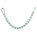 HILASON 9-1/2" Western Easy Clip Curb Chain for Horse Bits Heavy Duty Chrome Steel W/Snap - style: With S Hook