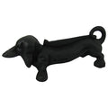 Antique Cast Iron Black Metal Dachshund Boot or Shoe Scraper