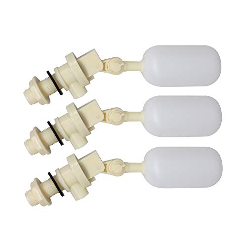 1/2 Float Valve 3 Pieces Cattle Waterer Ball Automatic Water Bowl Float Valve with Adjustable Arm for Livestock Water Tank