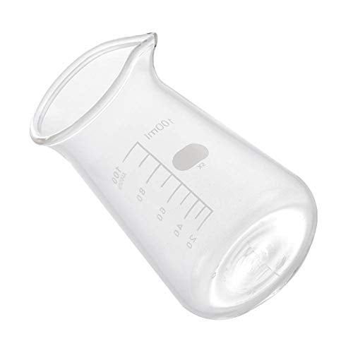 Joyzan Milk Frother Cup, Glass Espresso Steaming Pitcher Coffee Measuring | Small Frothing Creamer Mixing Pitcher Measurement Scales Heat Resistant 100ml Kitchen Restaurant Cappuccino Latte Triple Jug