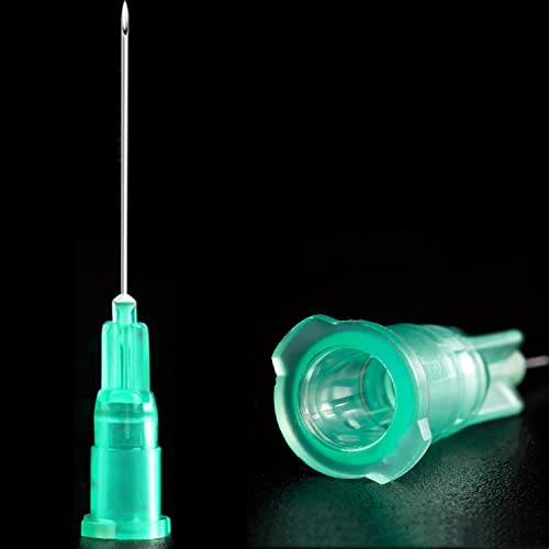 100 Pack 21Ga 1 Inch Stainless Steel Dispensing Lab Tools Accessories for Scientific Labs, Measuring and Refilling, Individually Wrapped - size: 21G 1 inch