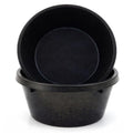 2 Pcs 1.06 Quart/ 0.26 Gallon Rubber Feeder Pan, Rubber Feeder Bowl Horse | Utility Horse Feed Bucket Dog Bowl Horse Feeders for Cats Dogs Goats Chicken Dust Bath Container Animal Feeding - size: 1.06 Quart/ 0.26 Gallon