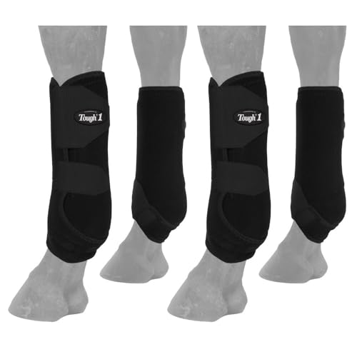 Tough1 Extreme Vented Sport Boots - Full Set - color: Black