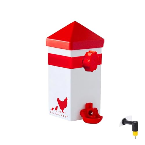 RentACoop 32oz Chicken Drinker with 2 Versatile Nipples